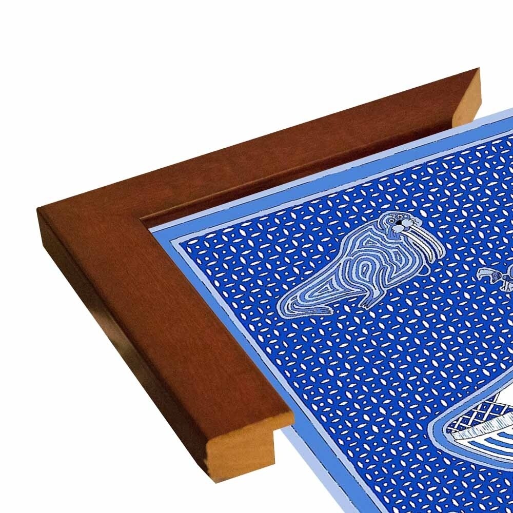 W Whale-WILBAS99996 Framed Print 10.75"x14.75" by Willow Bascom