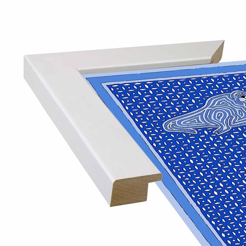 W Whale-WILBAS99996 Framed Print 10.75"x14.75" by Willow Bascom