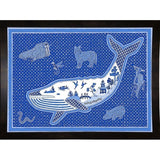 W Whale-WILBAS99996 Framed Print 10.75"x14.75" by Willow Bascom