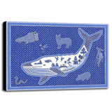 W Whale-WILBAS99996 Framed Print 10.75"x14.75" by Willow Bascom