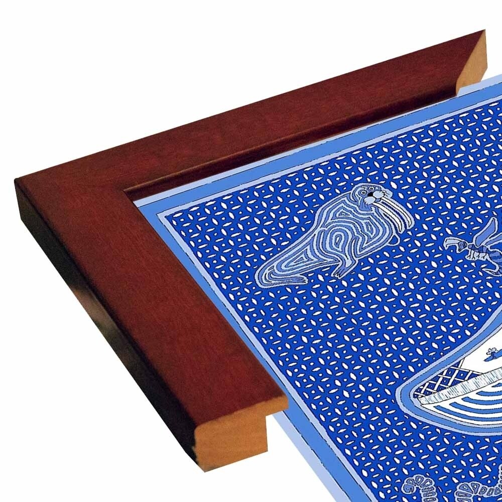 W Whale-WILBAS99996 Framed Print 10.75"x14.75" by Willow Bascom