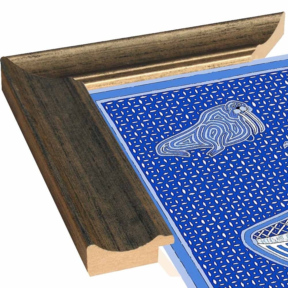 W Whale-WILBAS99996 Framed Print 10.75"x14.75" by Willow Bascom