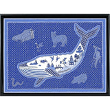W Whale-WILBAS99996 Framed Print 10.75"x14.75" by Willow Bascom