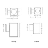 WAC Lighting Cube Architectural 2 Light 13" Tall LED Outdoor Wall
