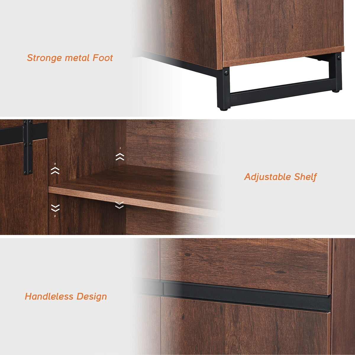 WAMPAT Fireplace TV Stand for TVs up to 60 inch