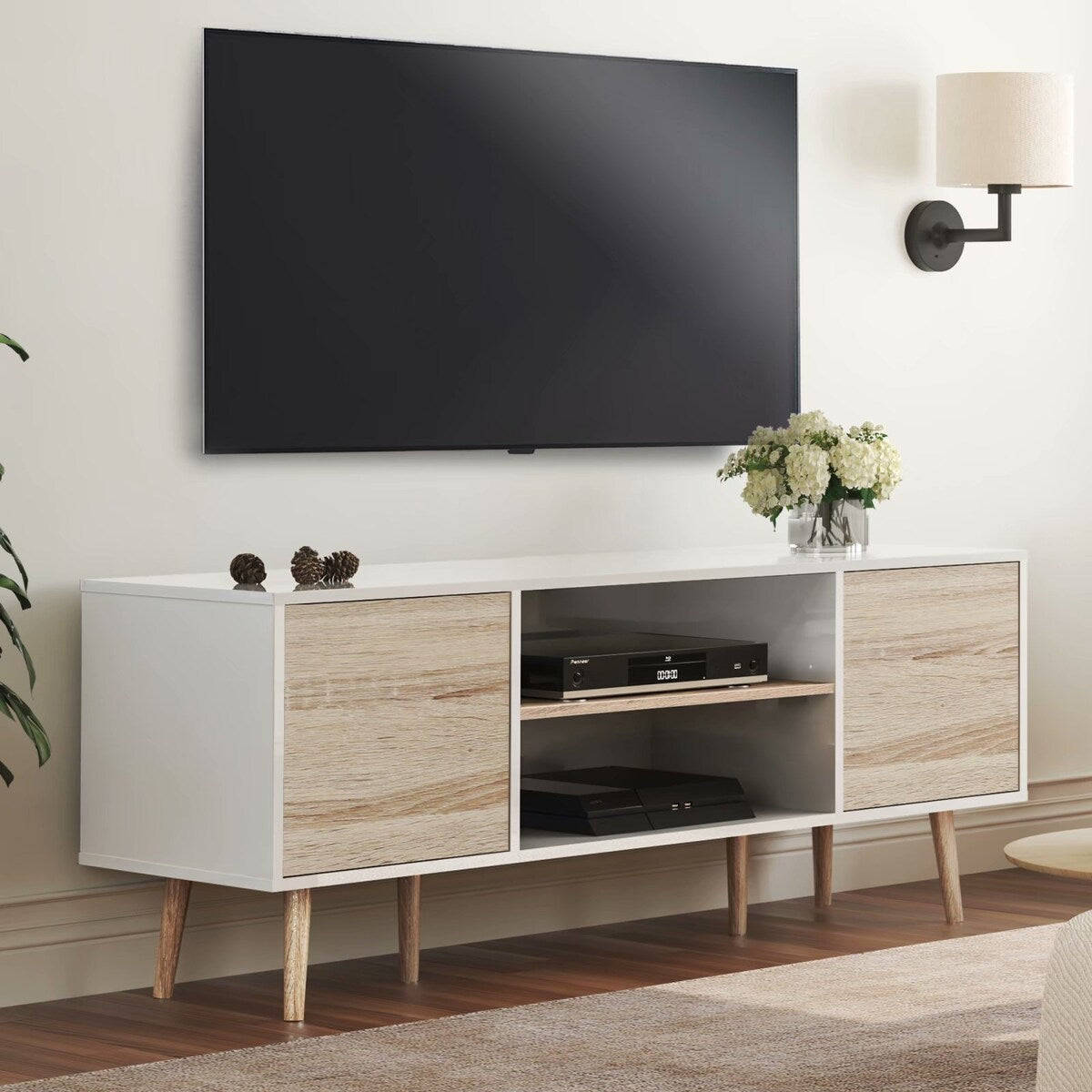 Mid Century Modern TV Stand for 32"-60" TVs - 42 inches
