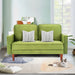 WANSE Velvet 50" Square Arm Loveseat,Solid Wood Frame,Easy Assembly