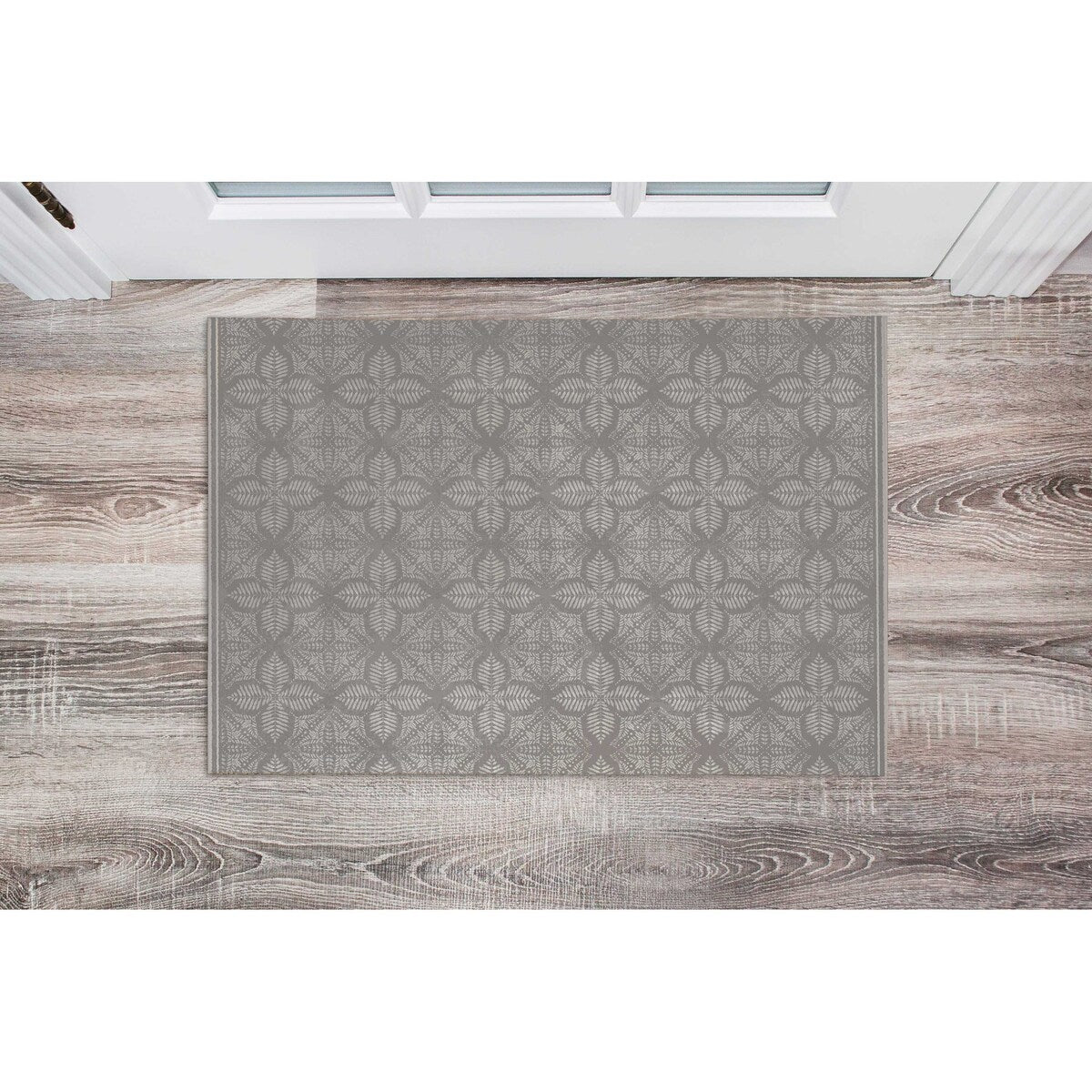 WATERCOLOR FERN TILE TAUPE Doormat By Kavka Designs