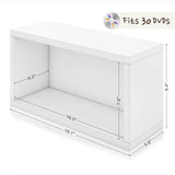WAY BASICS Media Storage DVD Rack - Holds 30 BluRay PS5 Video Game Rack