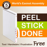 WAY BASICS Media Storage DVD Rack - Holds 30 BluRay PS5 Video Game Rack
