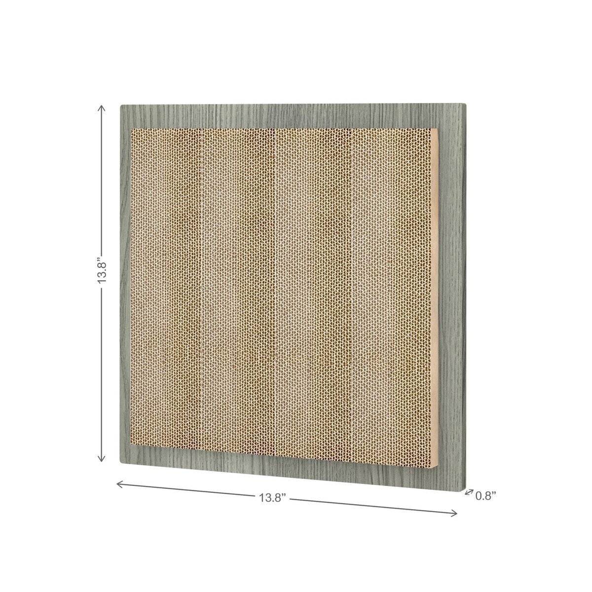 WAY BASICS Premium Square Wall Mount Eco-Friendly Scratch Pad Cat Scratcher - N/A