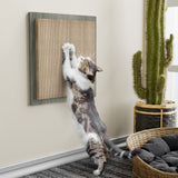 WAY BASICS Premium Square Wall Mount Eco-Friendly Scratch Pad Cat Scratcher - N/A