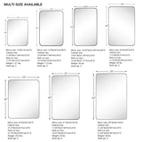 TEHOME WH Recessed Framed Medicine Cabinet with Mirror and Adjustable Shelves