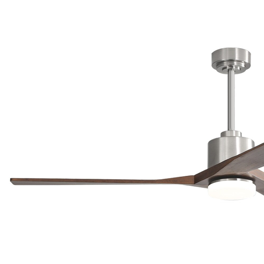 WINGBO 52" Solid Wood DC Motor Integrated LED Ceiling Fan with Light & Remote Control