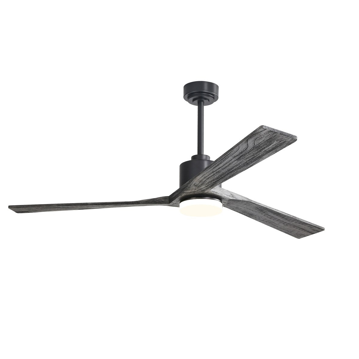 WINGBO 52" Solid Wood DC Motor Integrated LED Ceiling Fan with Light & Remote Control