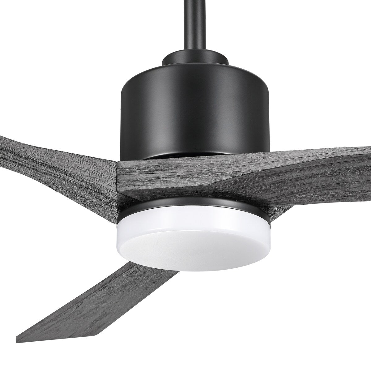WINGBO 52" Solid Wood DC Motor Integrated LED Ceiling Fan with Light & Remote Control