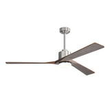 WINGBO 52" Solid Wood DC Motor Integrated LED Ceiling Fan with Light & Remote Control