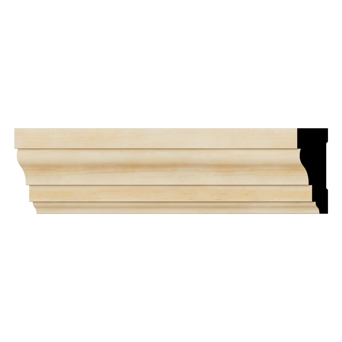 WM366 11/16-in D x 2-1/4-in W x 96-in L Americraft Solid Hardwood Stain Grade Colonial Casing Moulding