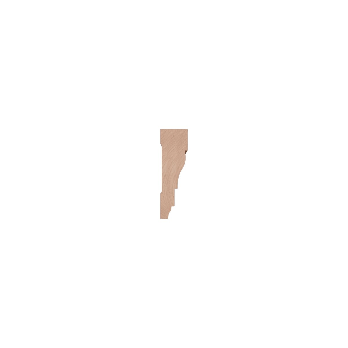 WM366 11/16-in D x 2-1/4-in W x 96-in L Americraft Solid Hardwood Stain Grade Colonial Casing Moulding