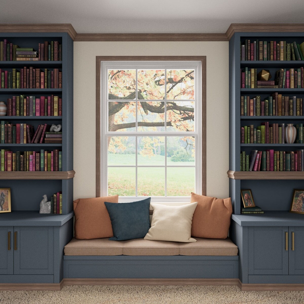 WM366 11/16-in D x 2-1/4-in W x 96-in L Americraft Solid Hardwood Stain Grade Colonial Casing Moulding