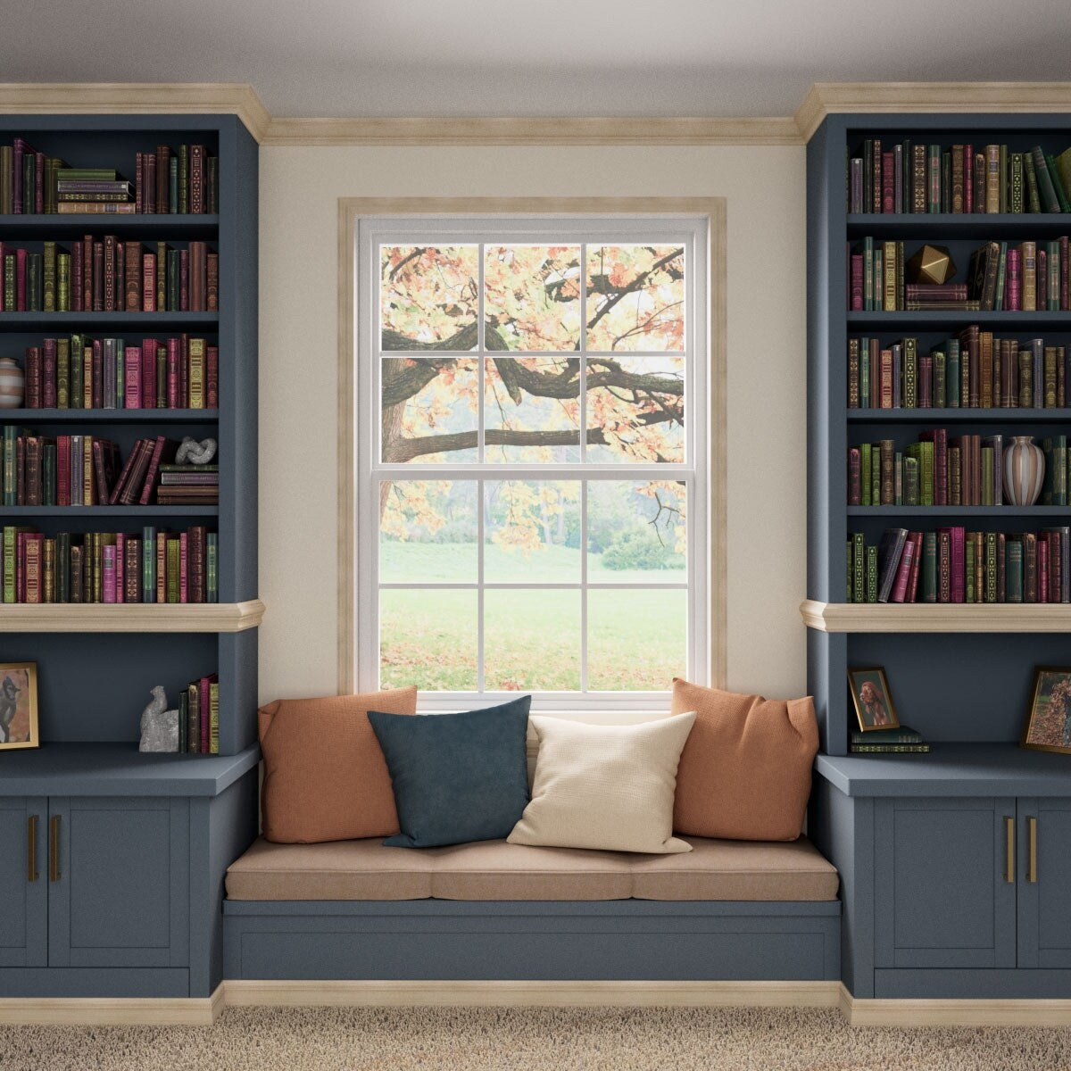 WM366 11/16-in D x 2-1/4-in W x 96-in L Americraft Solid Hardwood Stain Grade Colonial Casing Moulding