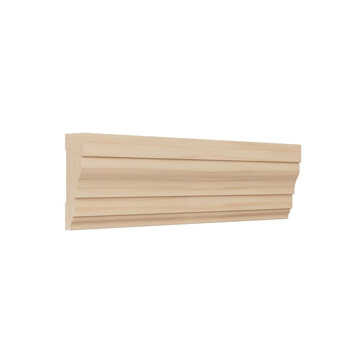 WM366 11/16-in D x 2-1/4-in W x 96-in L Americraft Solid Hardwood Stain Grade Colonial Casing Moulding