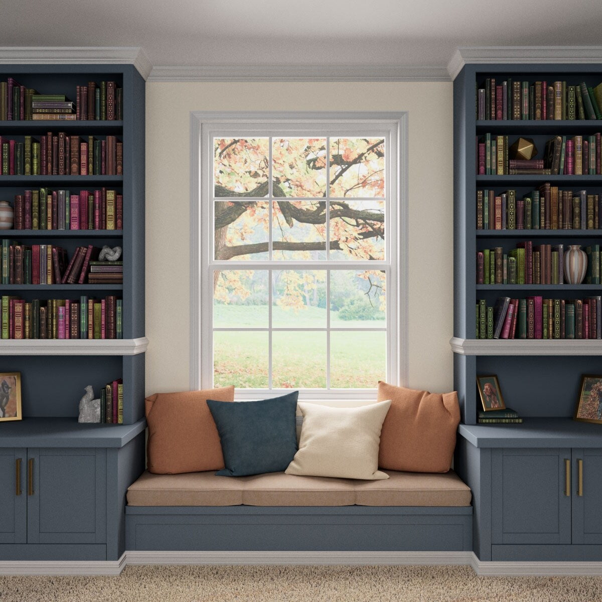 WM366 11/16-in D x 2-1/4-in W x 96-in L Americraft Solid Hardwood Stain Grade Colonial Casing Moulding