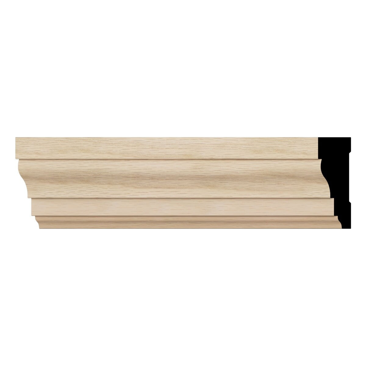 WM366 11/16-in D x 2-1/4-in W x 96-in L Americraft Solid Hardwood Stain Grade Colonial Casing Moulding