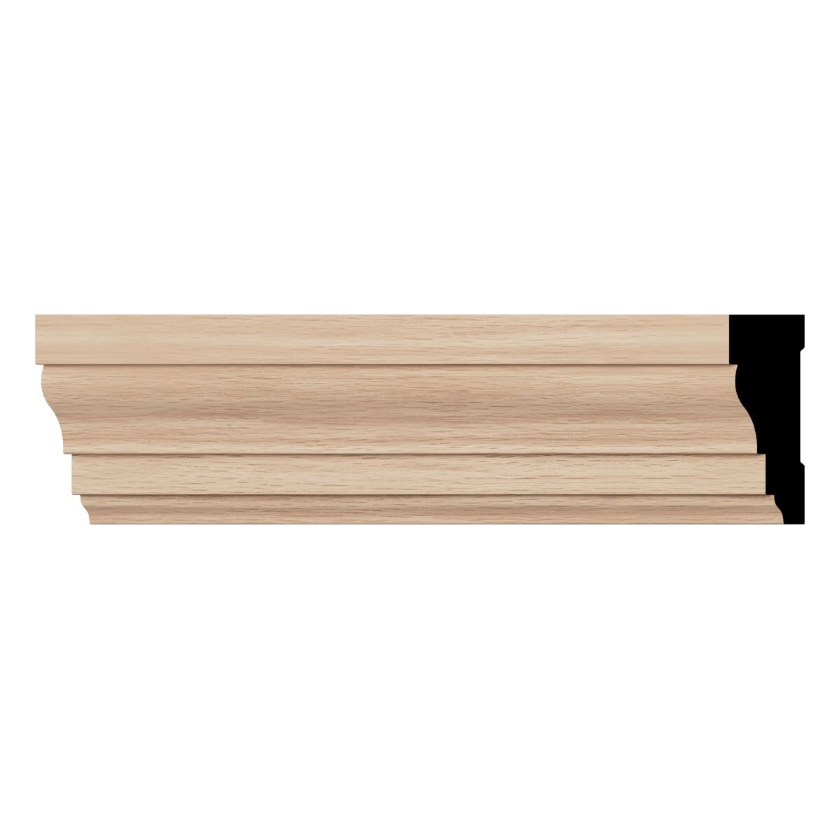 WM366 11/16-in D x 2-1/4-in W x 96-in L Americraft Solid Hardwood Stain Grade Colonial Casing Moulding