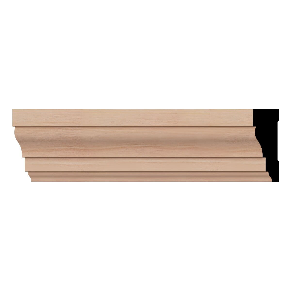 WM366 11/16-in D x 2-1/4-in W x 96-in L Americraft Solid Hardwood Stain Grade Colonial Casing Moulding