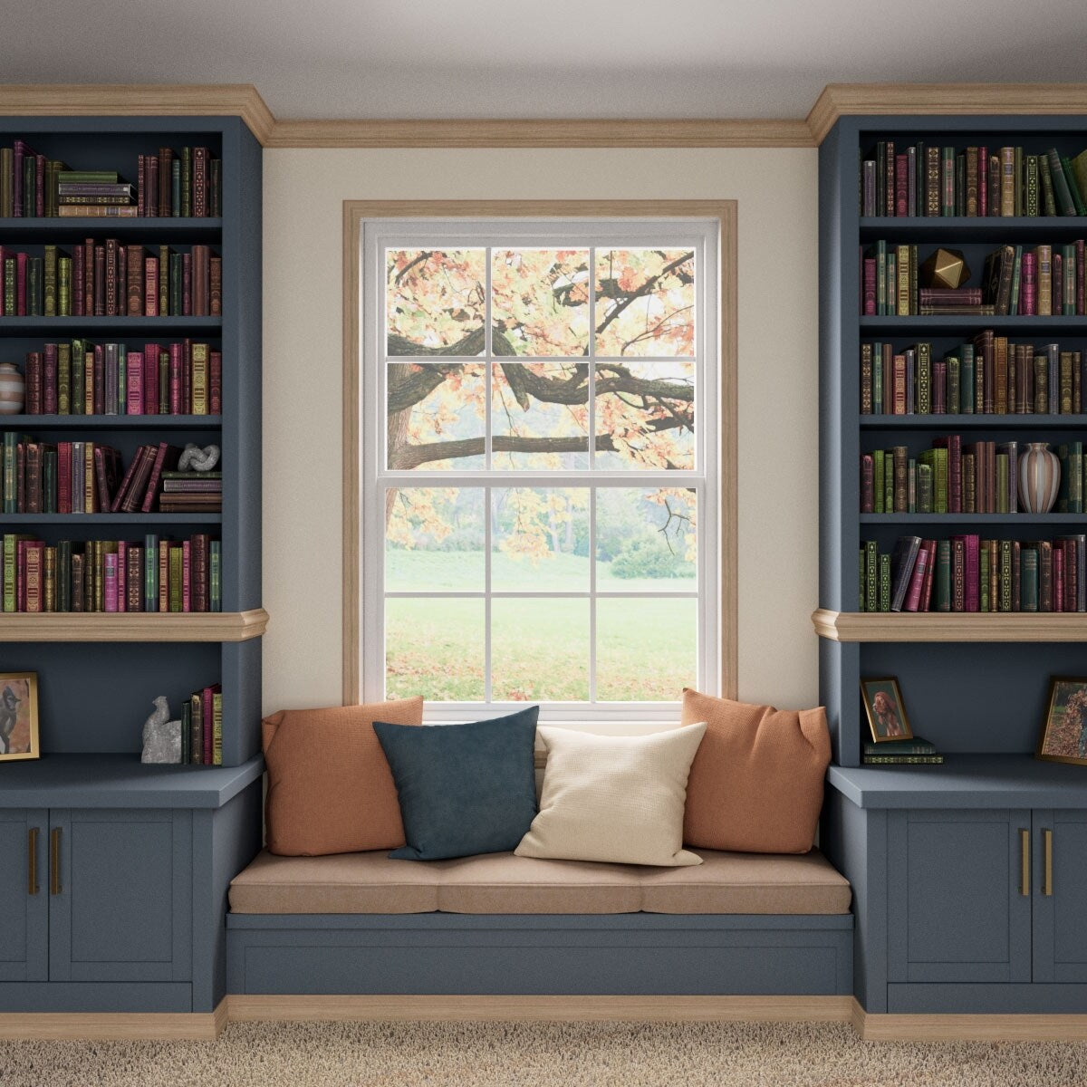 WM366 11/16-in D x 2-1/4-in W x 96-in L Americraft Solid Hardwood Stain Grade Colonial Casing Moulding