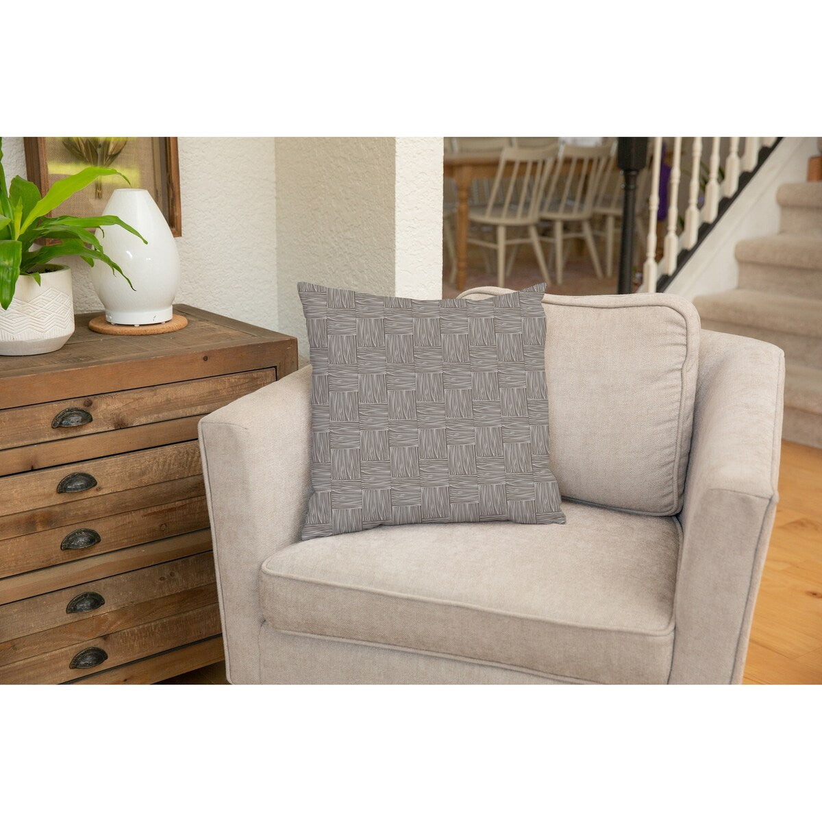WOVEN TAUPE Accent Pillow by Kavka Designs