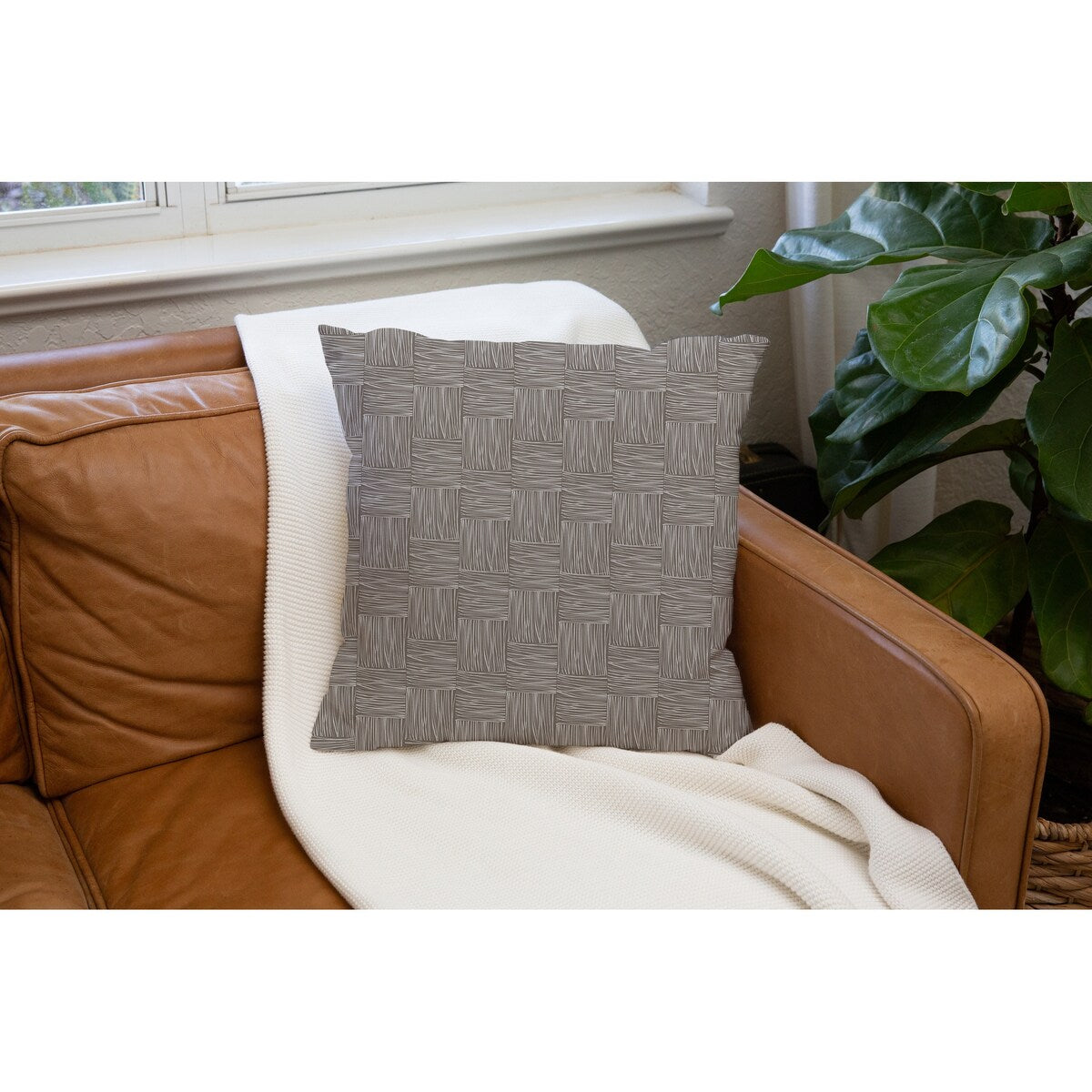 WOVEN TAUPE Accent Pillow by Kavka Designs