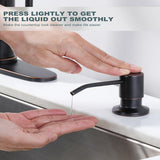 WOWOW Pull-Down Sprayer Kitchen Faucet with Soap Dispenser