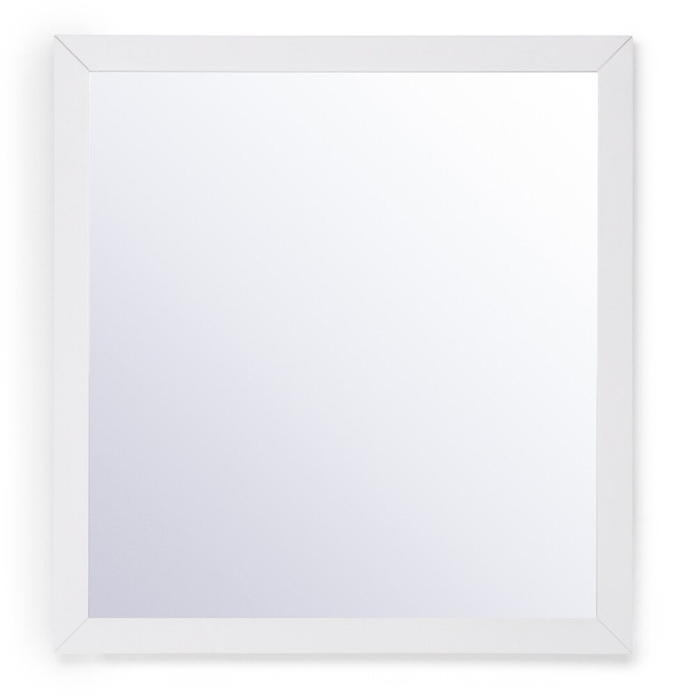 WYNDENHALL Belmont 22 inch x 30 inch Bath Vanity Décor Mirror in Off White