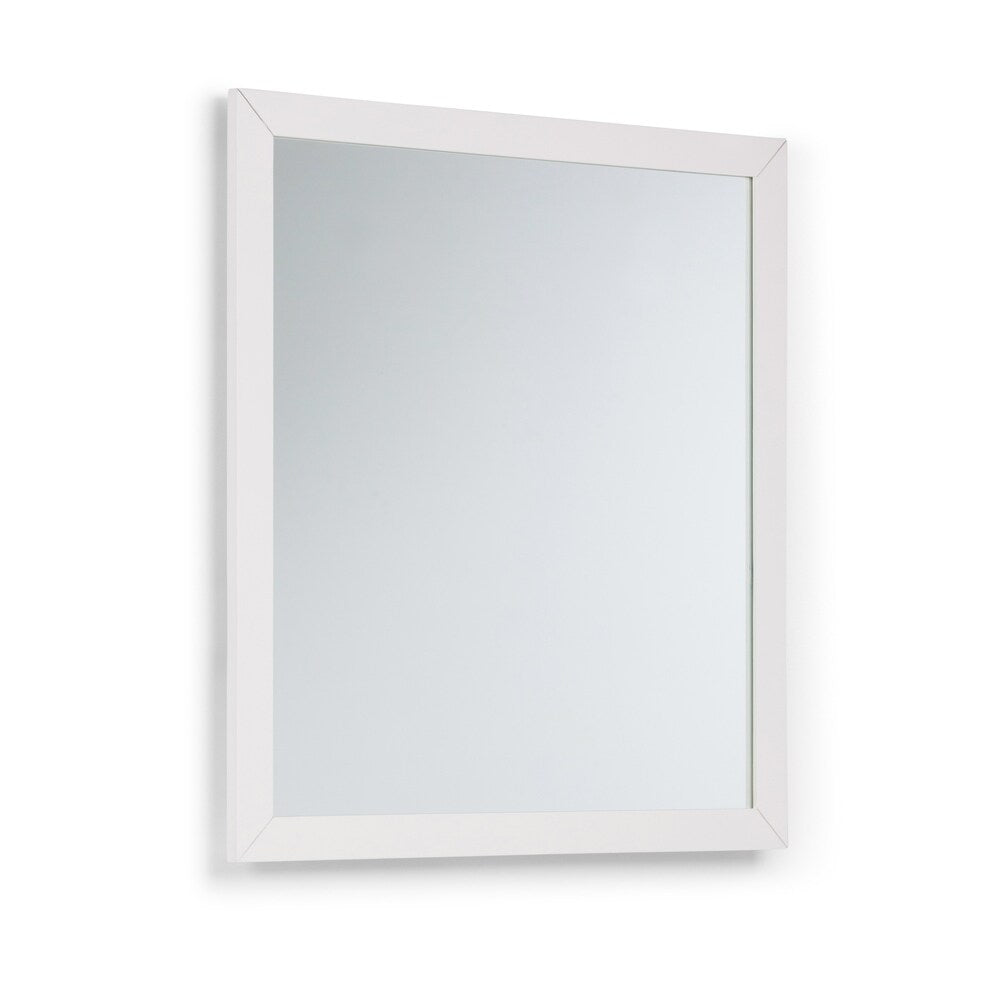 WYNDENHALL Belmont 22 inch x 30 inch Bath Vanity Décor Mirror in Off White