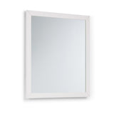WYNDENHALL Belmont 22 inch x 30 inch Bath Vanity Décor Mirror in Off White