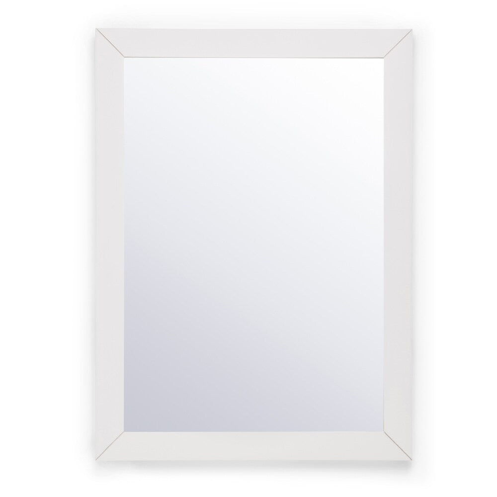 WYNDENHALL Belmont 22 inch x 30 inch Bath Vanity Décor Mirror in Off White