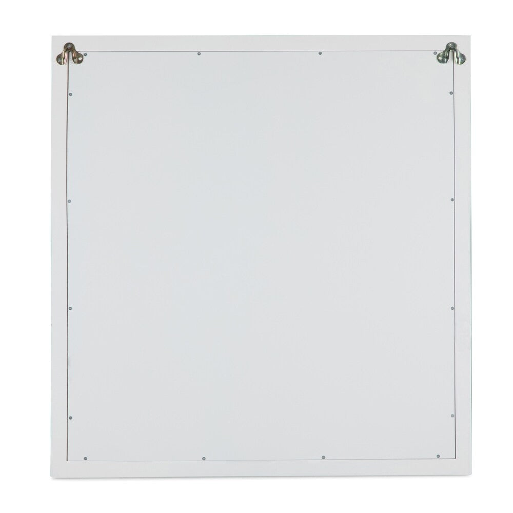 WYNDENHALL Belmont 22 inch x 30 inch Bath Vanity Décor Mirror in Off White