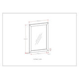WYNDENHALL Belmont 22 inch x 30 inch Bath Vanity Décor Mirror in Off White