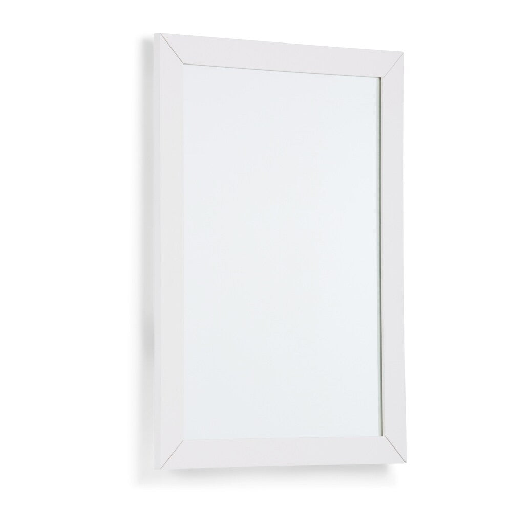 WYNDENHALL Belmont 22 inch x 30 inch Bath Vanity Décor Mirror in Off White