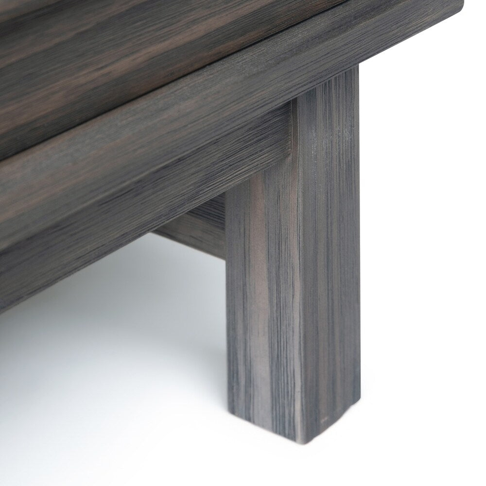 WYNDENHALL Blair SOLID WOOD 54 inch Wide Rustic Modern Sideboard Buffet in Driftwood - 54 W x 18 D x 36 H