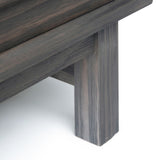 WYNDENHALL Blair SOLID WOOD 54 inch Wide Rustic Modern Sideboard Buffet in Driftwood - 54 W x 18 D x 36 H