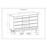 WYNDENHALL Blair SOLID WOOD 54 inch Wide Rustic Modern Sideboard Buffet in Driftwood - 54 W x 18 D x 36 H