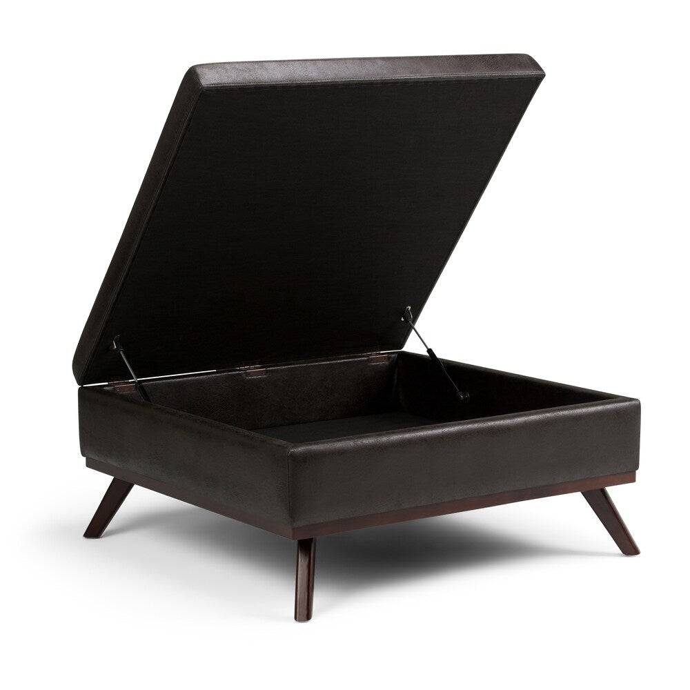WYNDENHALL Ethan 38 inch Wide Mid Century Modern Square Table Ottoman