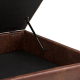 WYNDENHALL Ethan 38 inch Wide Mid Century Modern Square Table Ottoman