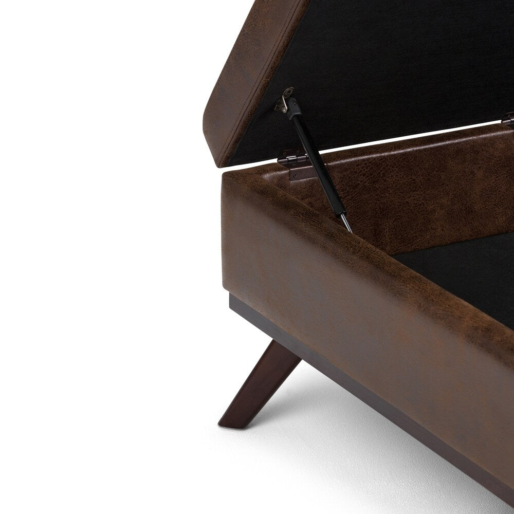 WYNDENHALL Ethan 38 inch Wide Mid Century Modern Square Table Ottoman