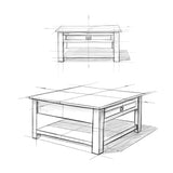 WYNDENHALL Garret SOLID ACACIA WOOD 38 inch Wide Square Rustic Coffee Table - 38 W x 38 D x 19 H