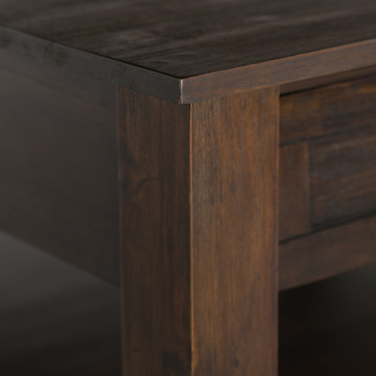 WYNDENHALL Garret SOLID ACACIA WOOD 38 inch Wide Square Rustic Coffee Table - 38 W x 38 D x 19 H