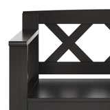 WYNDENHALL Halifax SOLID WOOD 36 inch Wide Transitional Small Entryway Storage Bench -  17"D x 36" W x 27.8"H